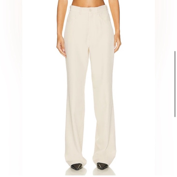 NWOT Helsa Recycled Twill 5 Pocket Pants in Light Khaki XS - Picture 2 of 7